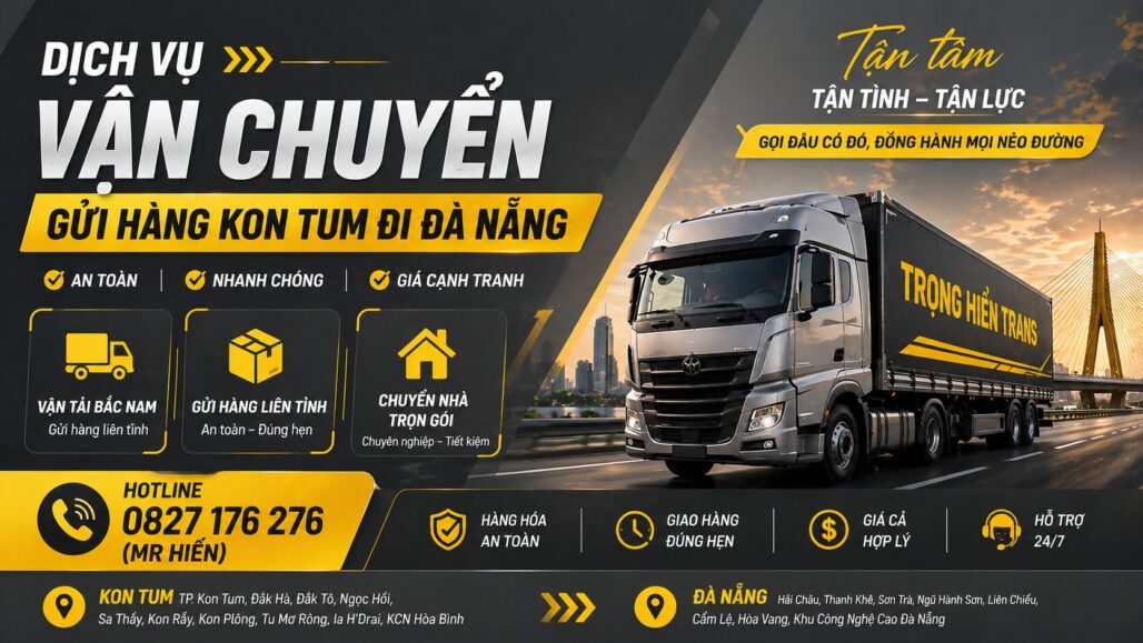 Chành xe Kon Tum Đà Nẵng