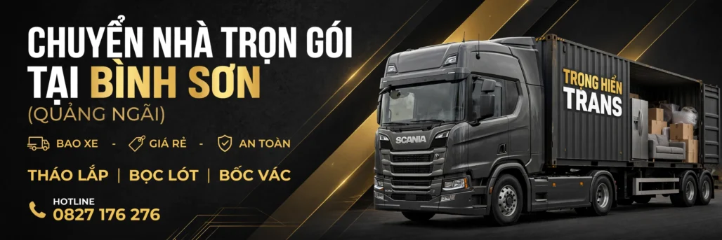 báo giá chuyển nhà trọn gói tại Bình Sơn