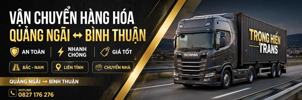 vận chuyển hàng Quảng Ngãi đi Bình Thuận