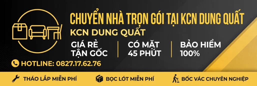 chuyển nhà trọn gói tại KCN Dung Quất 