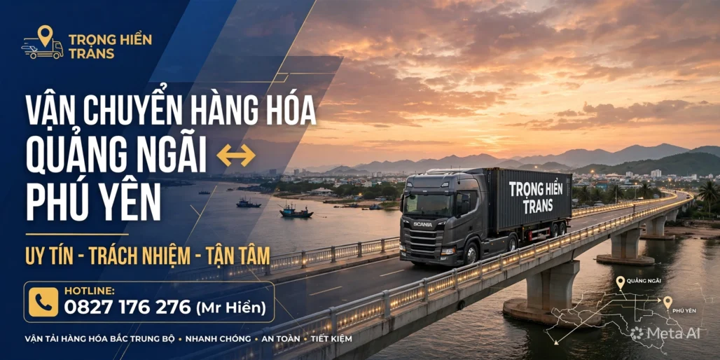 vận chuyển hàng Quảng Ngãi đi Phú Yên