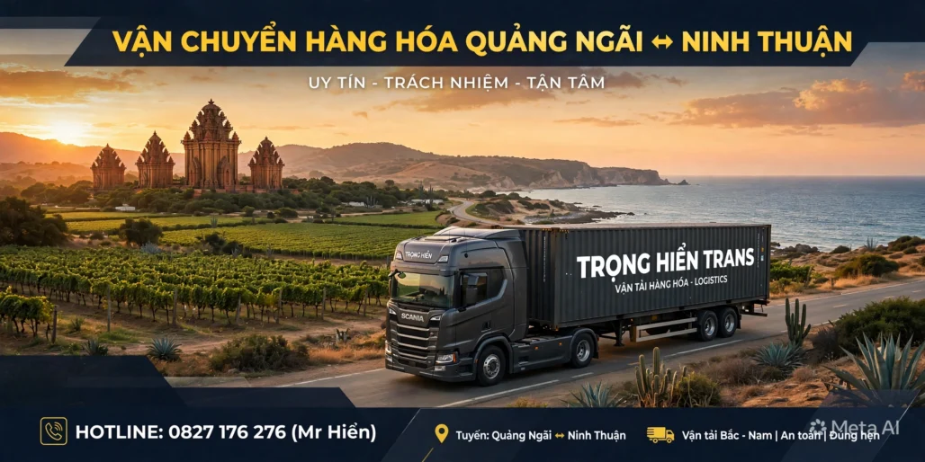 chành xe Quảng Ngãi Ninh Thuận