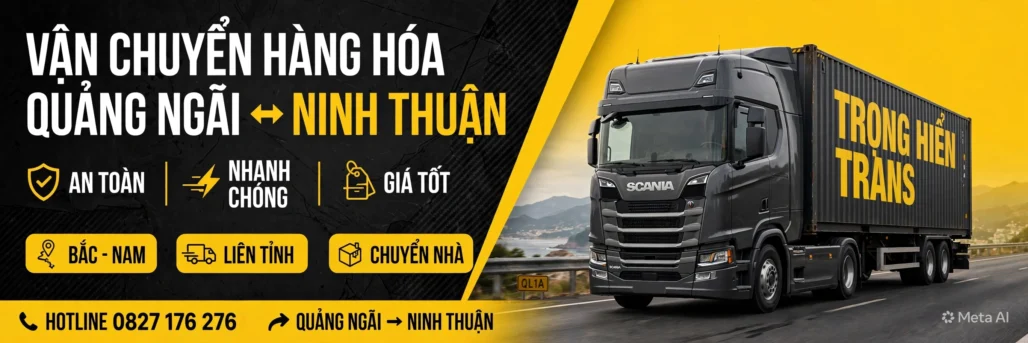 vận chuyển hàng Quảng Ngãi đi Ninh Thuận