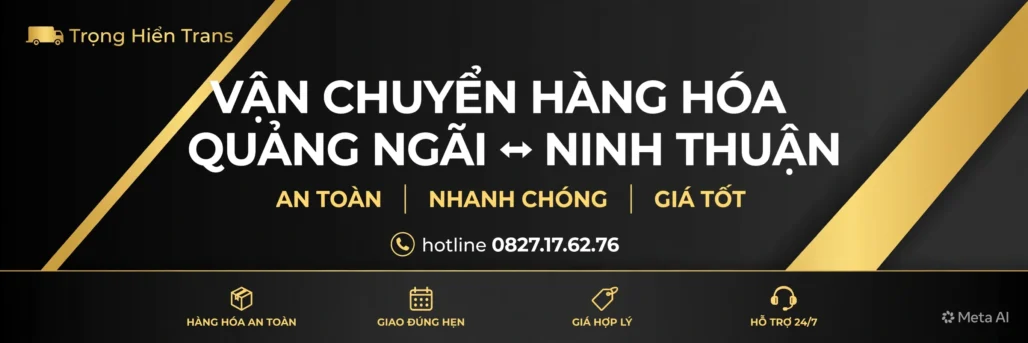 chành xe gửi hàng đi Ninh Thuận