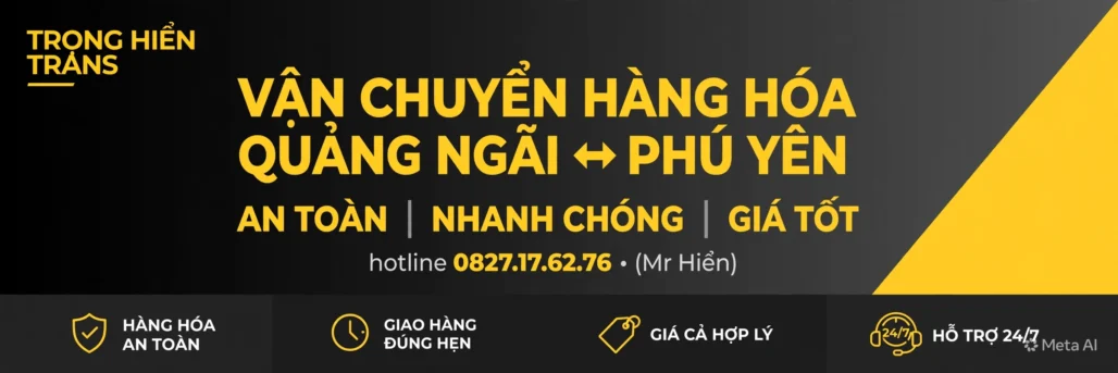 chành xe Quảng Ngãi Phú Yên