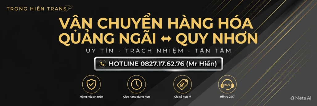 vận chuyển hàng Quảng Ngãi đi Quy Nhơn