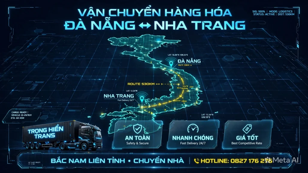 gửi hàng Đà Nẵng đi Nha Trang giá rẻ