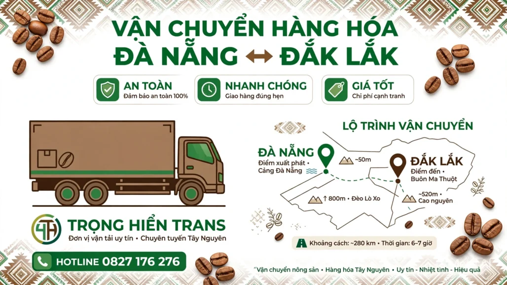 gửi hàng Đà Nẵng đi Đắk Lắk giá rẻ