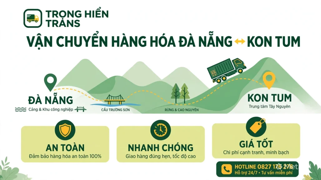 vận chuyển hàng Đà Nẵng đi Kon Tum