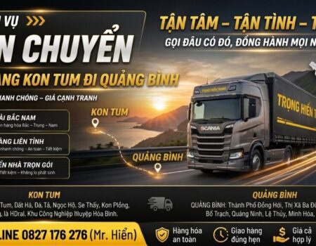vận chuyển Kon Tum đi Quảng Bình