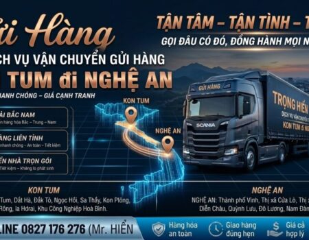 vận chuyển hàng Kon Tum đi Nghệ An
