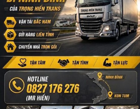 vận chuyển hàng Kon Tum đi Ninh Bình